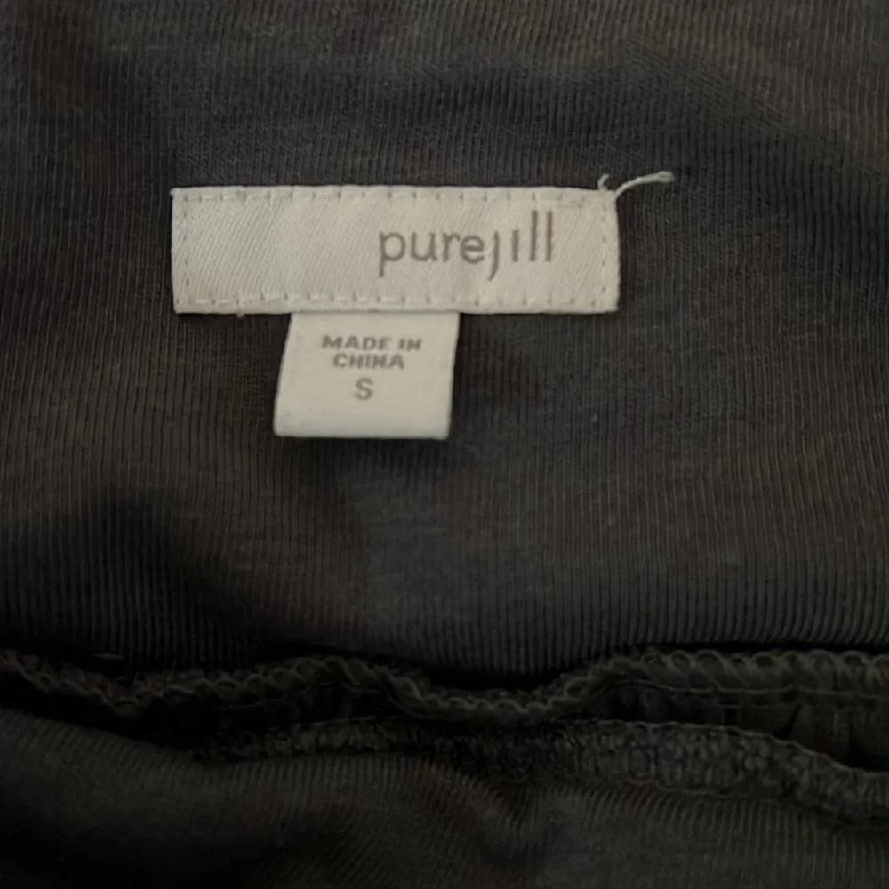 J jill pure jill gray cotton knit skirt small - Picture 2 of 3